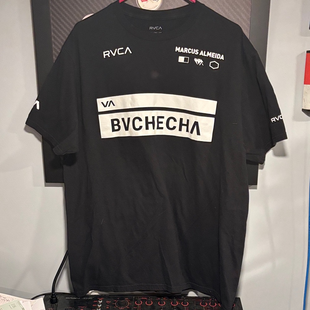 RVCA Black and White Graphic Tee